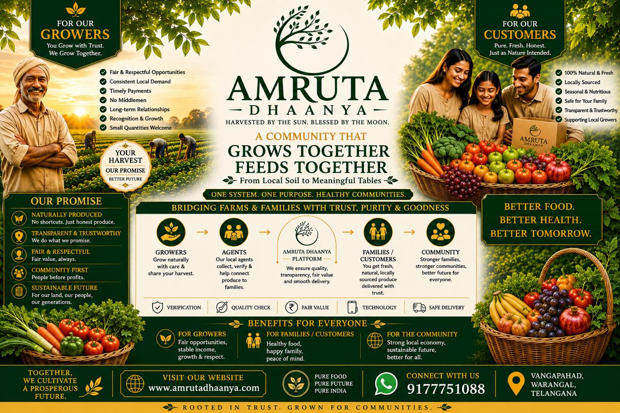 Welcome to Amruta Dhaanya: A Trusted Local Harvest Network